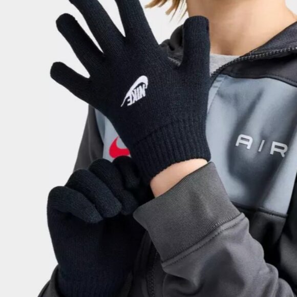 Nike KIDS Cuff Beanie Hat & Gloves 2 Piece Set - Black Size 4/7 FREE SHIP $24 - Picture 5 of 5